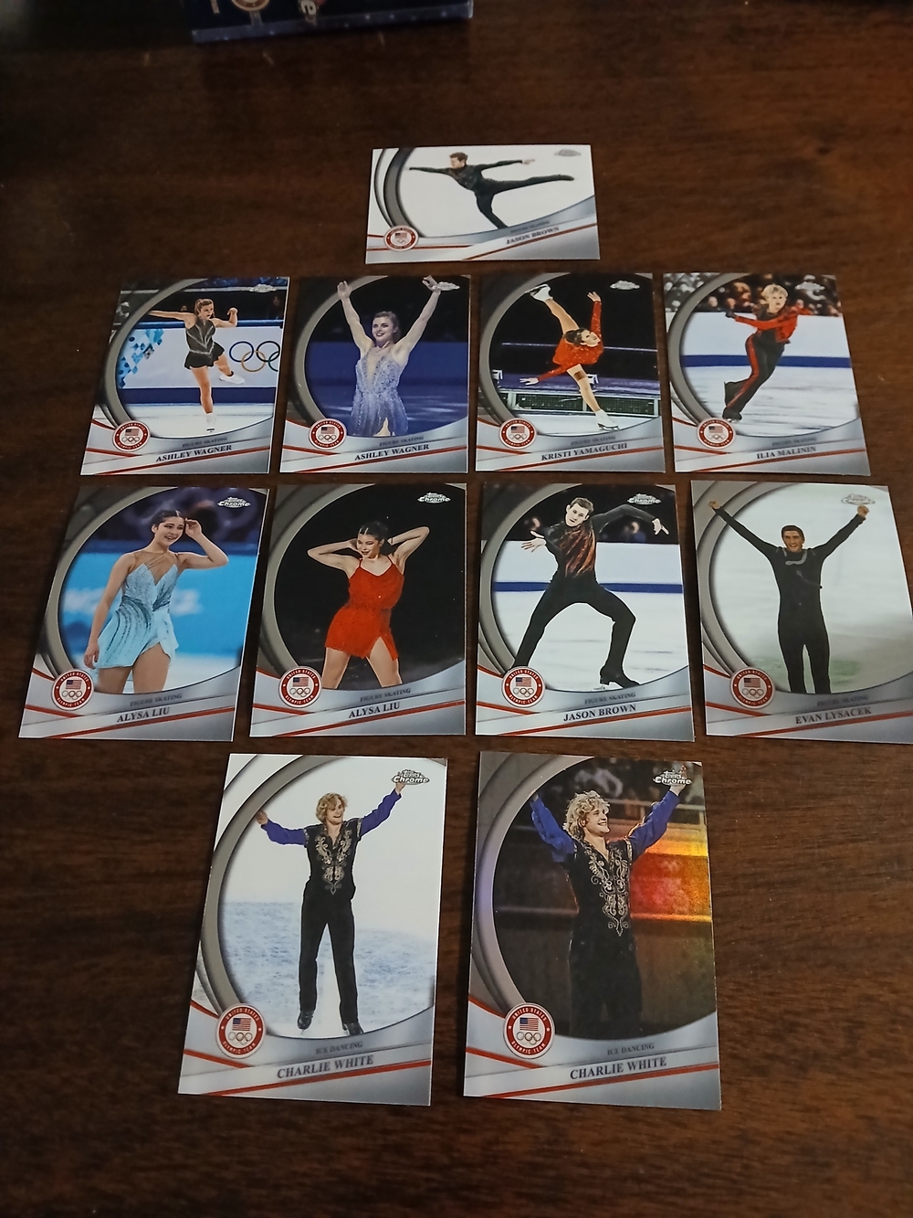 2026Topps ChromeFigure Skating Trading Cards - Red, Blue, Black, White